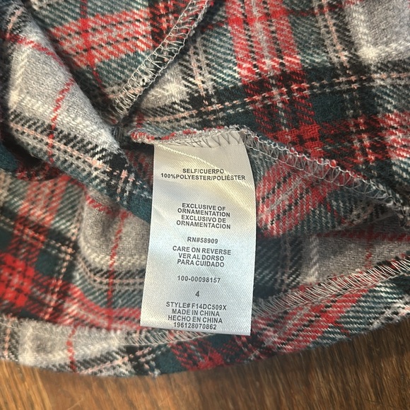 Copper Key Plaid Dress - Picture 5 of 7